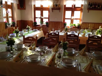 Rendezvényre terített étterem